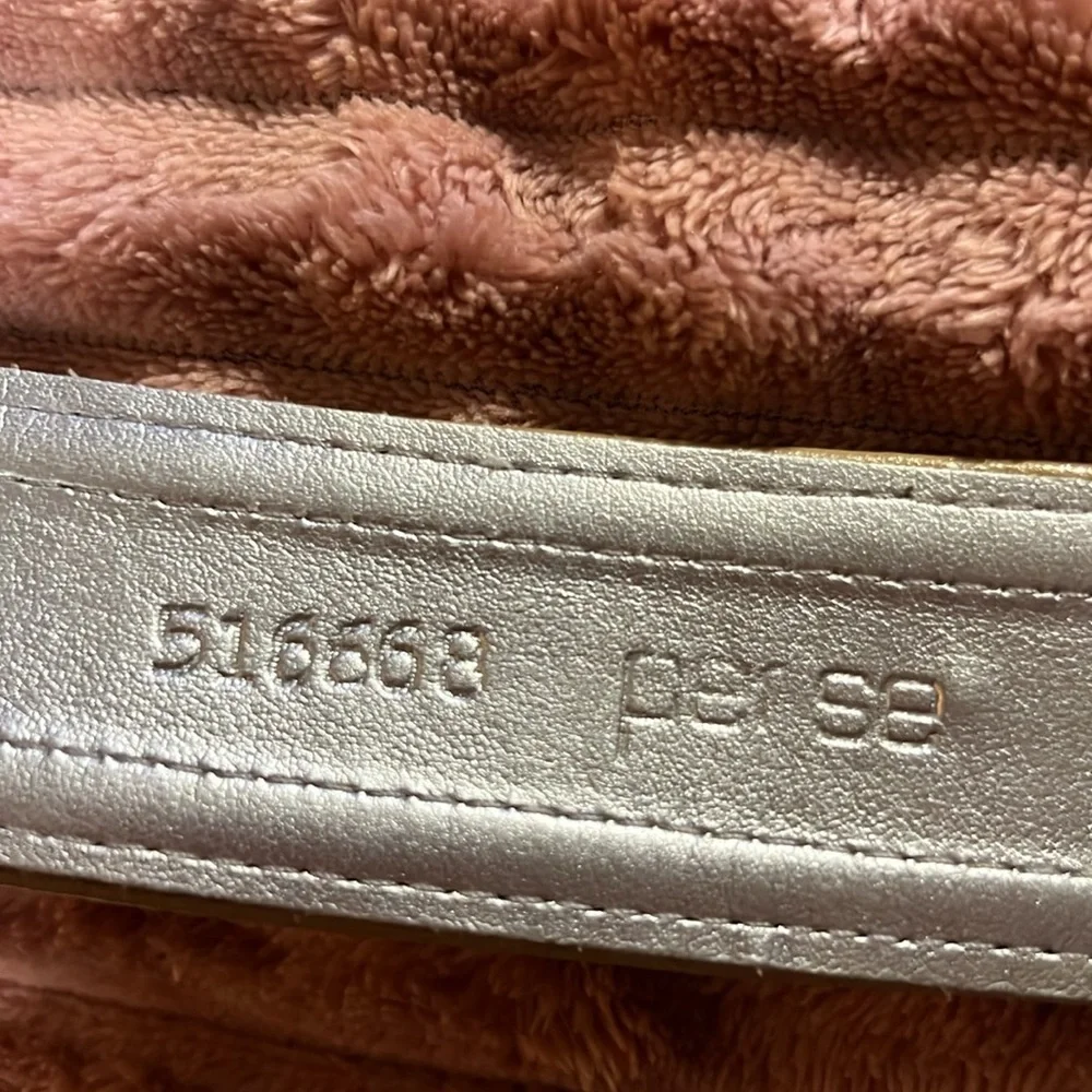 PER SE Wide buckle Leather Belt‎ Womens Tan Md USA made 1 3/4 wide 42” long
